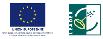 Logos de l'Union européenne et du programme LEADER