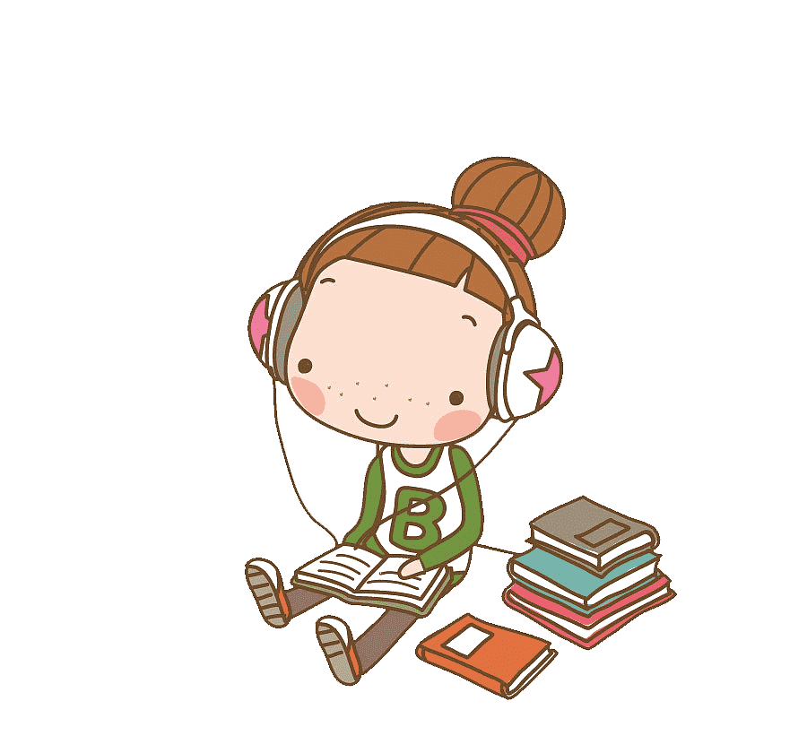 image femme lisant un livre et écoutant de la musique