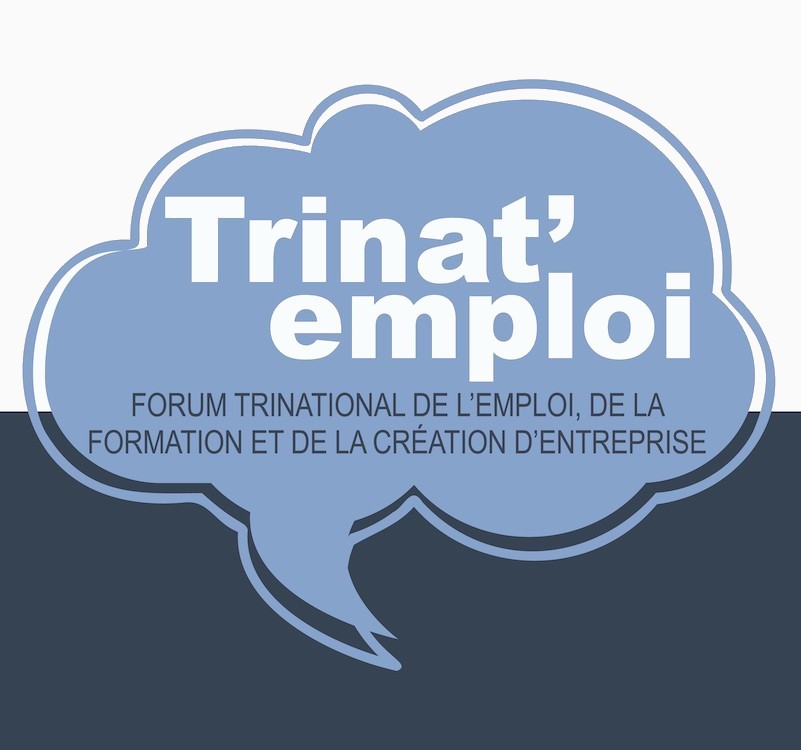 Logo Trinat'emploi, Forum trinational de l'emploi, de la formation et de la création d'entreprise